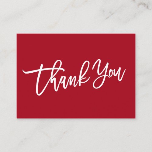 MODERN HAND LETTERED Thank you for your purchase Enclosure Card