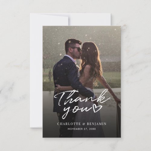 Modern Hand_Lettered Wedding Thank You Card