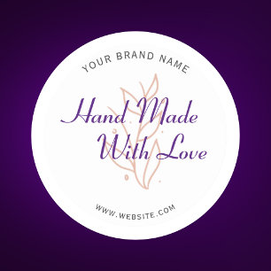 Modern Hand made script Typography Sticker