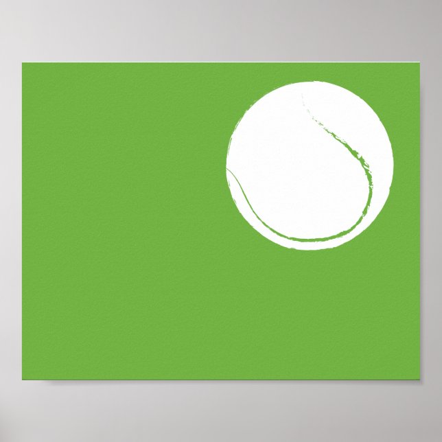 Modern Hand Painted Tennis ball Art - 1 of 6 Poster (Front)