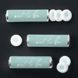 Modern Hand Script Mint to Be Wedding Mint Favor<br><div class="desc">Custom-designed wedding mint favors featuring minimalist modern hand script design.</div>