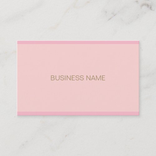 Modern Hand Script Text Template Elegant Pink Gold Business Card