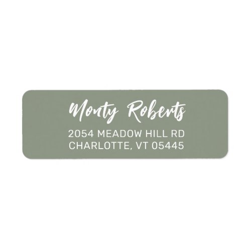 Modern Hand Sketched  Custom Return Address Label