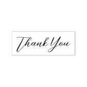 Modern Hand Writing Thank You Script Rubber Stamp | Zazzle