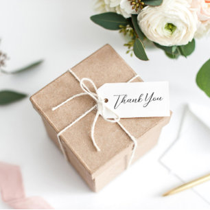 Modern Hand Writing Thank You Script Rubber Stamp