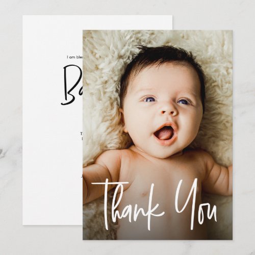 Modern Handlettering Custom Photo Baby Baptism