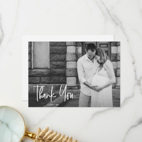 Modern Handlettering Custom Photo Baby shower