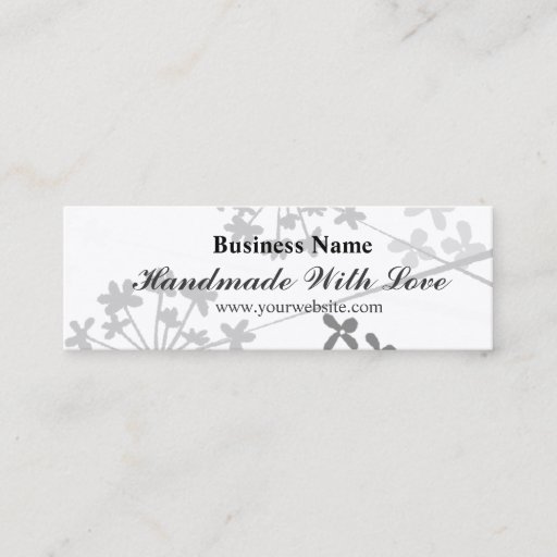 Customizable Label Tag Handmade  With Love Business Card