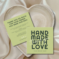 Modern handmade with love thank you