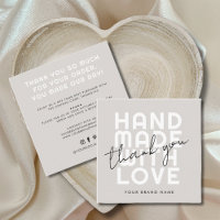 Modern handmade with love thank you