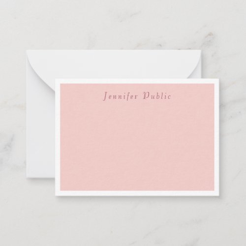 Modern Handwriting Blush Pink Elegant Template