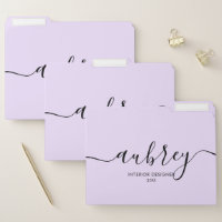 Modern Handwriting Calligraphy Light Purple
