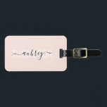 Modern Handwriting Calligraphy Name Simple Luggage Tag<br><div class="desc">Modern font combined with handwriting calligraphy.</div>