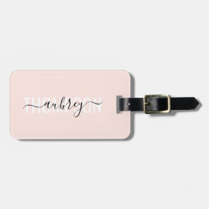 Modern Handwriting Calligraphy Name Simple Luggage Tag