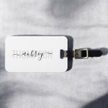 Modern Handwriting Calligraphy Name Simple Luggage Tag<br><div class="desc">Modern font combined with handwriting calligraphy.</div>