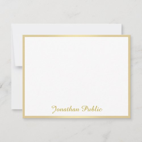 Modern Handwriting Gold Script Name Template