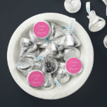 Modern Handwriting Script Wedding Name Hot Pink  Hershey®'s Kisses®<br><div class="desc">Stylish Modern Handwriting Script Wedding Names Hershey®'s Kisses® in Hot Pink</div>
