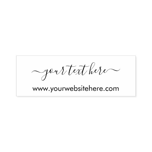 Modern Handwritten Address Simple Signature Self-inking Stamp