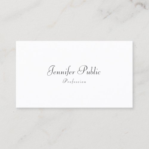 Modern Handwritten Cute Design Elegant Template Business Card