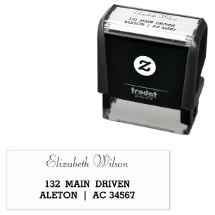 Modern Handwritten Minimal Personalized Design S Self-inking Stamp