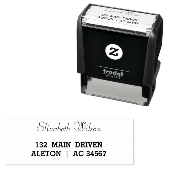 Modern Handwritten | Minimal Personalized Design S Self-inking Stamp (In Situ)