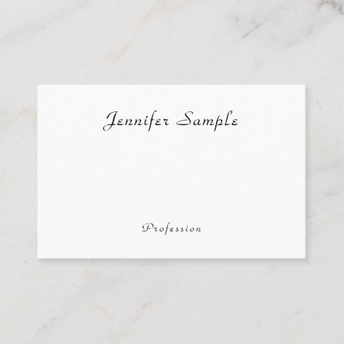 Modern Handwritten Name Minimalist Template Business Card