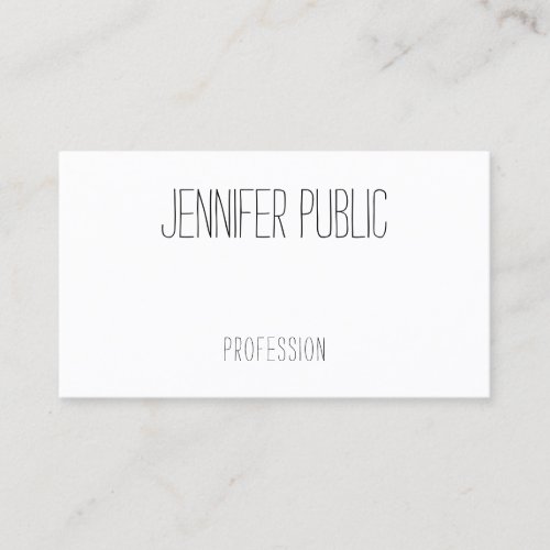 Modern Handwritten Personalized Simple Template Business Card