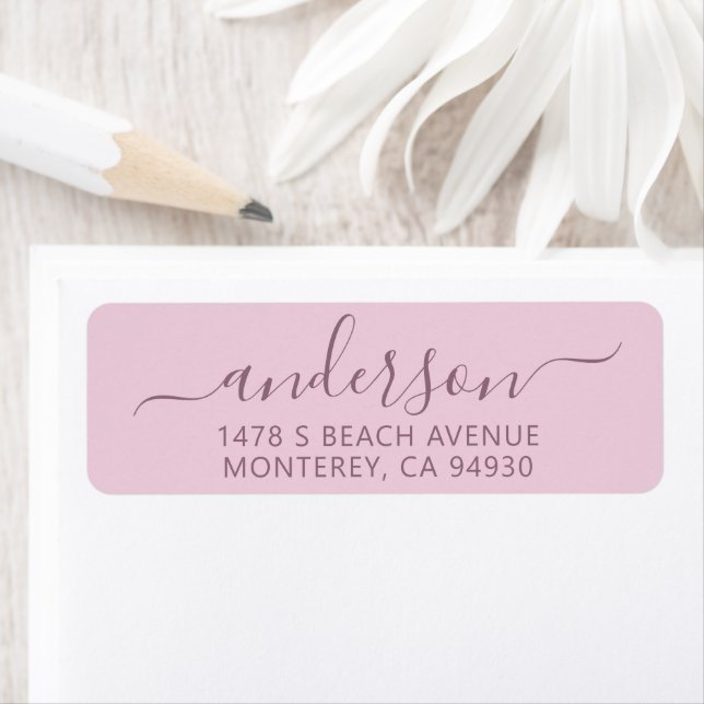 Modern Handwritten Script Family Address Label (Insitu)