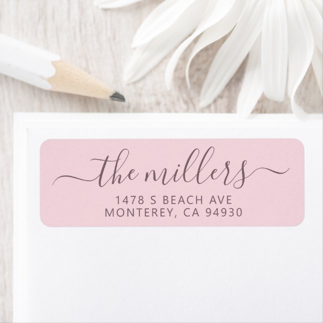 Modern Handwritten Script Family Address Label (Insitu)