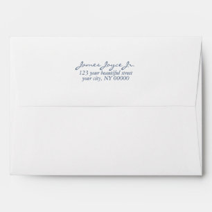 Modern Handwritten Stylish 5x7 invitation Envelope