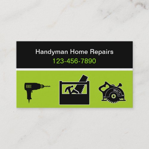 Modern Handyman Business Cards