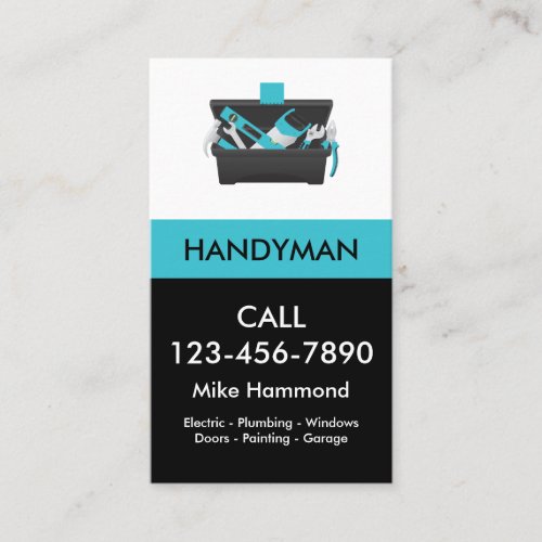 Modern Handyman Business Cards