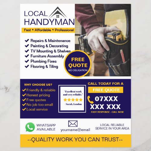 Modern Handyman Service Flyer