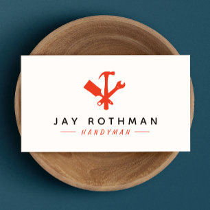 Modern Handyman Tools Home Improvement Business Card