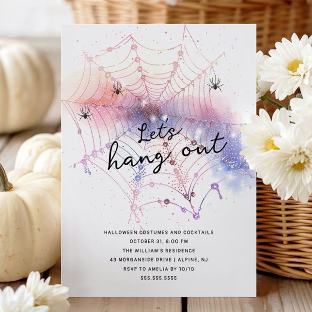 Modern Hang Out Halloween Party Invitation (Creator Uploaded)