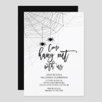 Modern Hang out with us Spider Halloween Party Invitation
