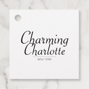 Modern Hang Tags, Clothing Label, Store Sale Favor Tags