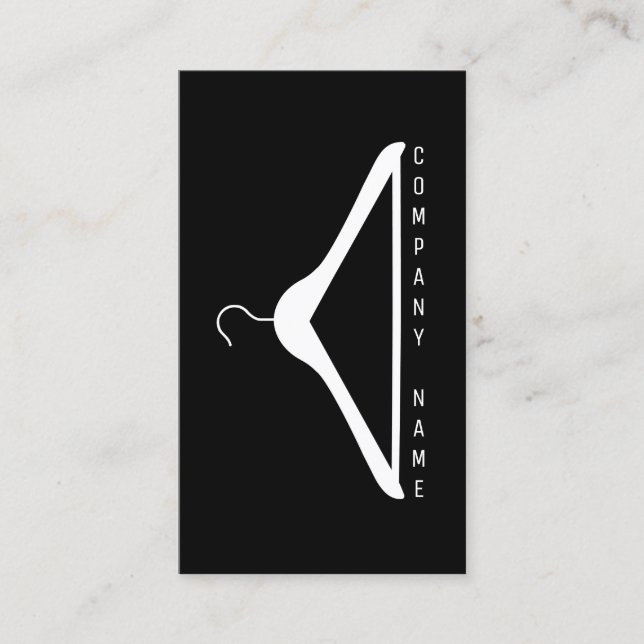 Modern Hanger Business Card (Front)