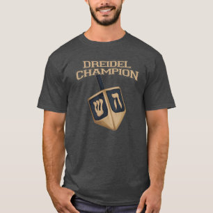 Modern Hanukkah Funny Dreidel Champion Holiday T-Shirt
