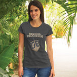 Modern Hanukkah Funny Dreidel Champion Mom T-Shirt<br><div class="desc">Celebrate Hanukkah with pride and humor while gathering with the whole family. This festival graphic design makes a perfect gift for the holidays. Whether for your neigbor,  family,  husband,  uncle,  or boyfriend</div>
