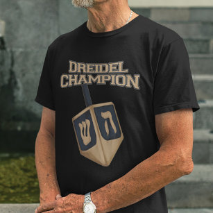 Modern Hanukkah Funny Dreidel Champion T-Shirt