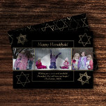 Modern Hanukkah Gold Wishful Star of David 3 Photo Holiday Card<br><div class="desc">Minimal classic gold Bar/Bat Mitzvah and Hanukkah modern Star of David against a solid background creates an elegant,  sophisticated design. For other coordinating colors or matching products,  visit JustFharryn @ Zazzle.com or contact the designer,  c/o Fharryn@yahoo.com  All rights reserved. #zazzlemade #christmasdecor</div>