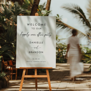 Modern Happily Ever After Party Wedding Foam Board