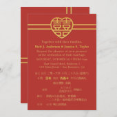 Modern Happiness Chinese Wedding Invitations (Front/Back)