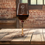 Modern Happy 80th Birthday Wine Glass<br><div class="desc">Modern Happy 80th Birthday Wine Glass. The design has an abstract red wine glass with an age. You can change the age. Great for a woman or a man who celebrates the eightieth birthday.</div>