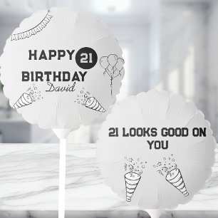 Modern Happy Birthday Any year  Balloon