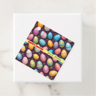 Modern Happy Easter Eggs Collection Favor Tags
