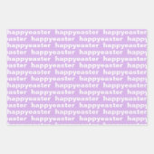 Modern Happy Easter Pattern Pastel Wrapping Paper Sheets (Front 3)
