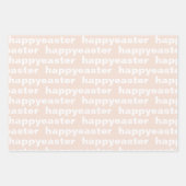 Modern Happy Easter Pattern Pastel Wrapping Paper Sheets (Front 2)
