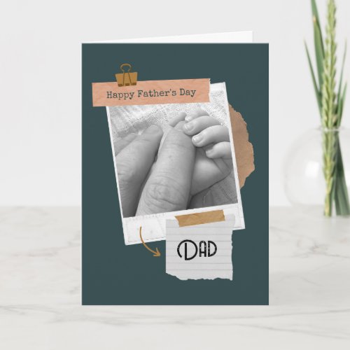 Modern Happy Fathers Day Card